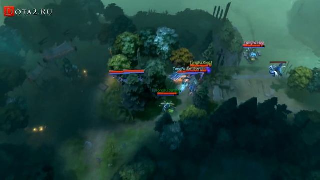 Легендарный хук Dendi на пудже! DOTA 2! Dendi + Puppey = Хуки на фонтан