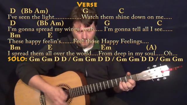 Happy Feelings (MAZE) Guitar Lesson Chord Chart with Chords/Lyrics смотреть онлайн