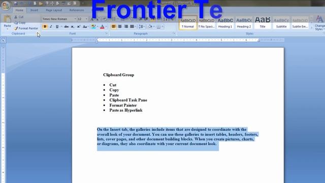 Lecture # 04: MS Word (Cut, Copy, Paste, Clipboard Commands with examples) ||Pushto смотреть онлайн
