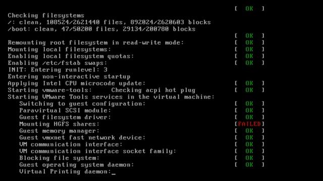 Процесс загрузки CentOS 5.6 смотреть онлайн