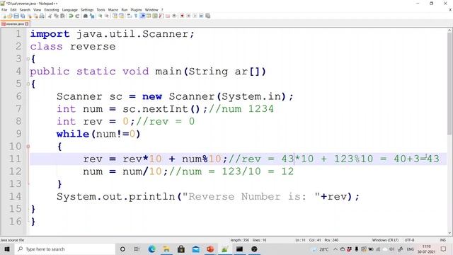 Java Programs: 2 Ways to Reverse Number, Reverse String without using StringBuffer reverse() method смотреть онлайн