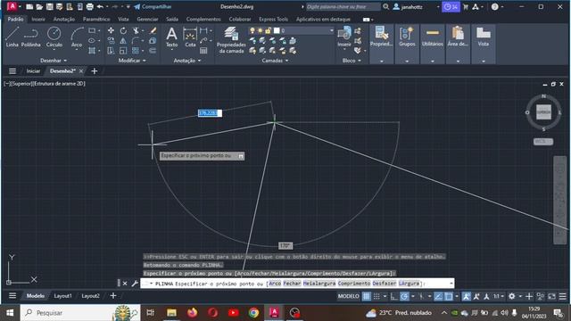 AutoCad Aula 1: criando linha, polilinha, circulo e arco смотреть онлайн
