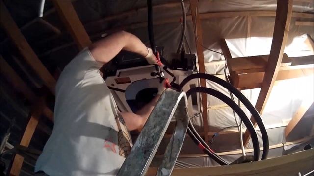 Установка потолочного касетного кондиционера от а, до я, типа "фанкойл" (часть-1). смотреть онлайн