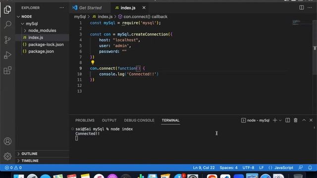 How to connect node with mySql | Node Js Tutorial in Telugu. смотреть онлайн