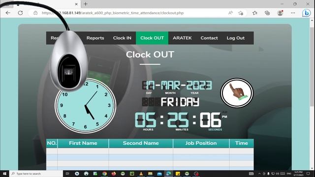 Online PHP Clock OUT System DEMO using @aratek-biometrics A600 Biometric Scanner смотреть онлайн