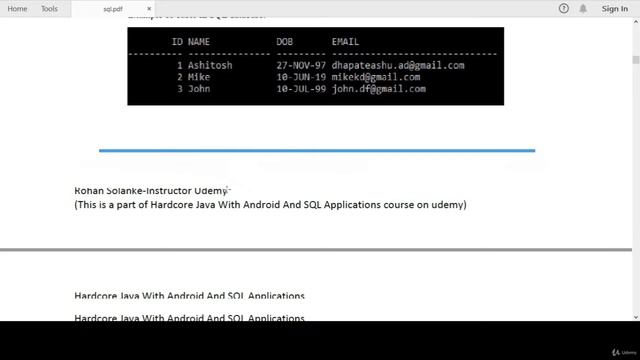 Hardcore Java With Android And SQL Applications SQL Theory смотреть онлайн