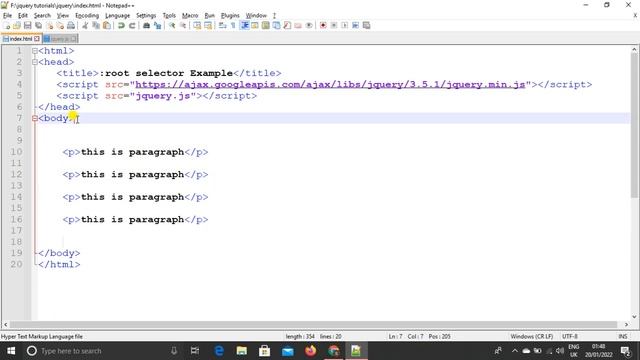 :root Selector In jQuery In Hindi | jQuery Ultimate Course 2022 смотреть онлайн
