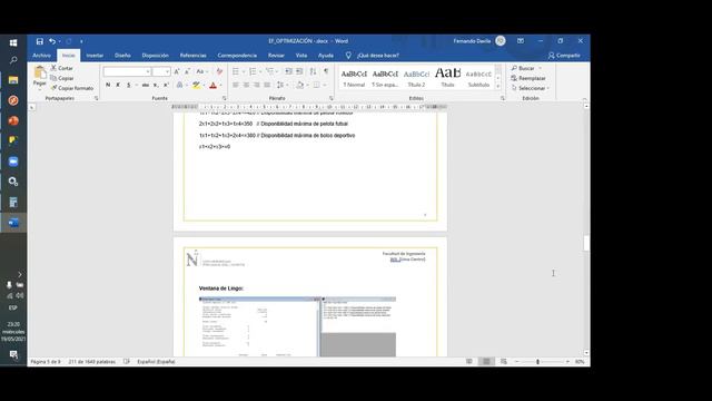 EVALUACIÓN FINAL OPTIMIZACIÓN Y SIMULACIÓN - GRUPO 03 смотреть онлайн