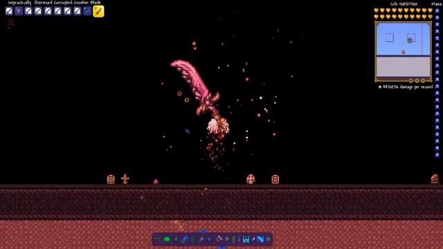 Terraria Supreme Buffed Corrupted Crusher Blade vs Calamity Mod Boss Rush смотреть онлайн