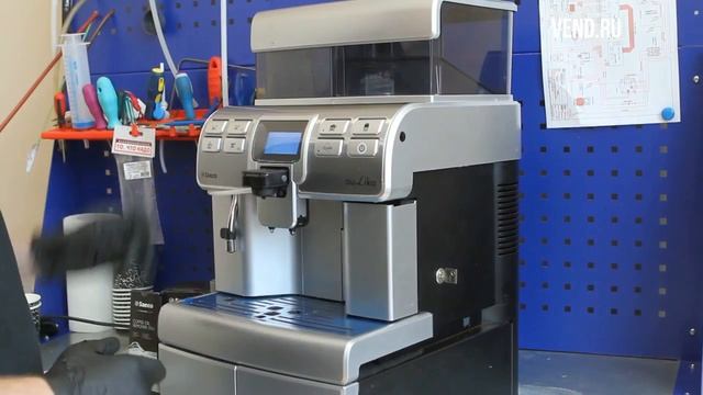 Saeco - Чистка заварочного узла кофемашины смотреть онлайн