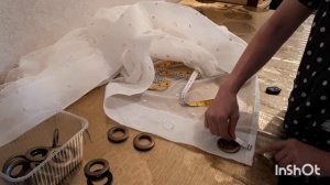 Установка люверсов на занавес