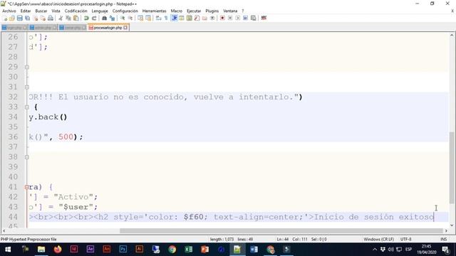 CONTROL DE INICIO DE SESIONES EN PHP смотреть онлайн