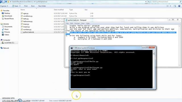 Python tasks 1 and 2 смотреть онлайн