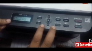 How to reset Brother DCP 1510 printer