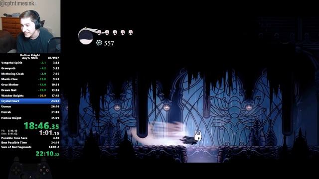 Hollow Knight Any% NMG 34:46.12 смотреть онлайн