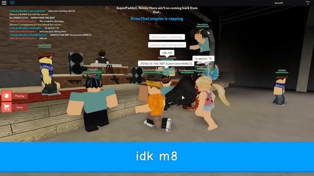 DENIS VS. SKETCH RAP BATTLE IN ROBLOX! смотреть онлайн