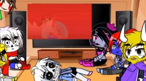 Реаксыя на Chara vs BF Knife Fight (Friday Night Funkin'Animation). Автор Chino's Animated.