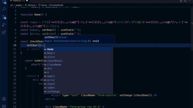 Reactjs email validation || Reactjs tutorial for beginners смотреть онлайн
