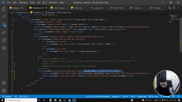 Improving Dark Mode & Refactoring App Component | Complete React Course in Hindi #12 смотреть онлайн