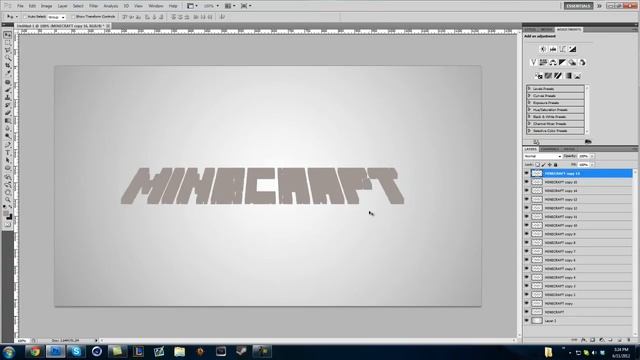 How To Make A Minecraft 3D Text In Photoshop
