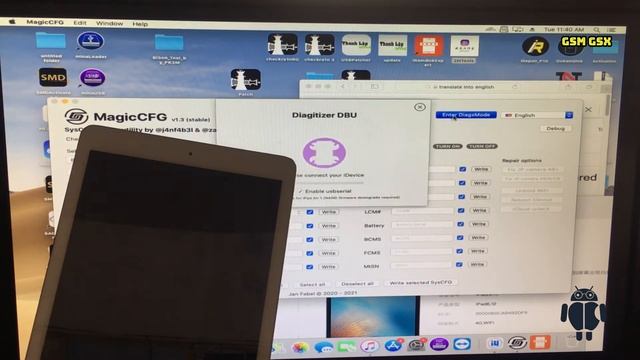 Ipad 9.7 Model A1823 5th Generation Icloud Bypass Ios 15 With ZMTool