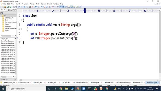 Java program to find sum of two numbers using command line arguments || Sum of two numbers in Java смотреть онлайн