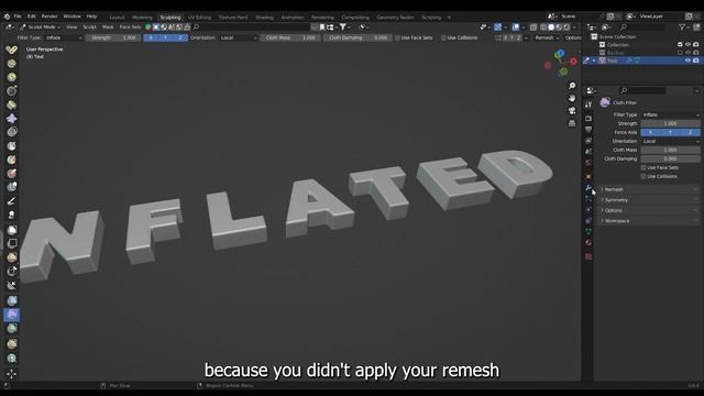 INFLATED TEXT MAGIC: Blender 3.6.4 Tutorial - Discover Two Simple Techniques! смотреть онлайн