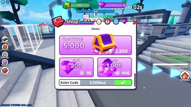 Noob Factory Simulator CODES - ROBLOX Noob Factory Simulator Code [NEW UPDATE 2023] смотреть онлайн