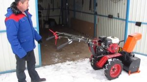 Видео обзор мотоблока ОКА и Снегоуборщика ЦЕЛИНА.