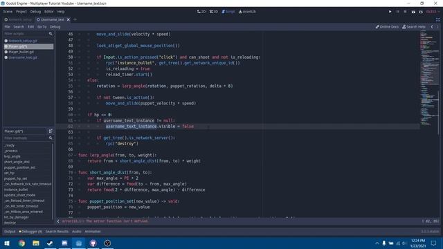 Godot Networked Multiplayer Shooter Tutorial #7 - Usernames смотреть онлайн