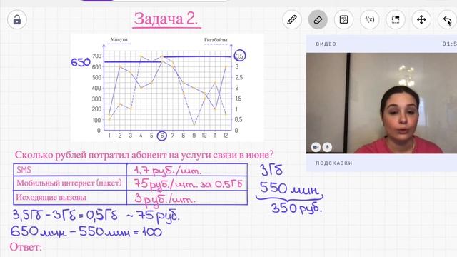 1-5 задания ОГЭ по математике 2024 | Тарифы смотреть онлайн
