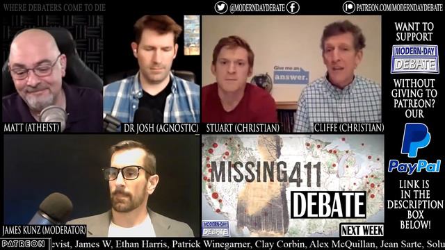 Modern Day Debate - Stuart & Cliffe Knechtle - Dr. Josh & Matt Dillahunty