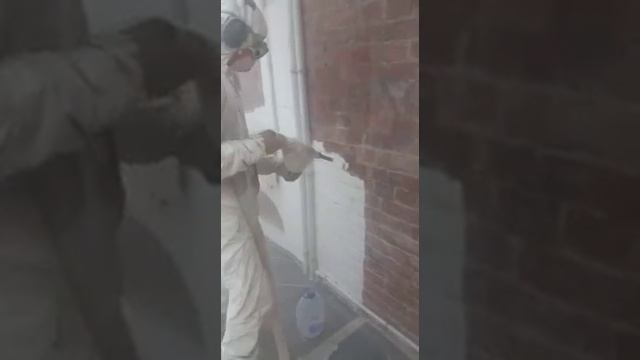 Криобластинг. Стиль лофт, чистка кирпича от известки. Помещение офиса смотреть онлайн