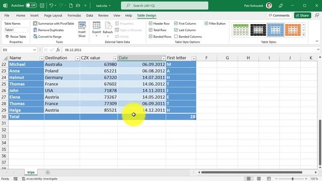 Excel chytrá tabulka - Excel Academy - Basics #31 смотреть онлайн