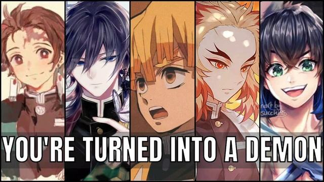 They react to you turning into a demon - Demon slayer x listener asmr смотреть онлайн