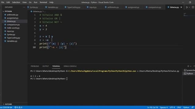 Bitwise Operators | Python For Beginners | Khetz Tutorials смотреть онлайн