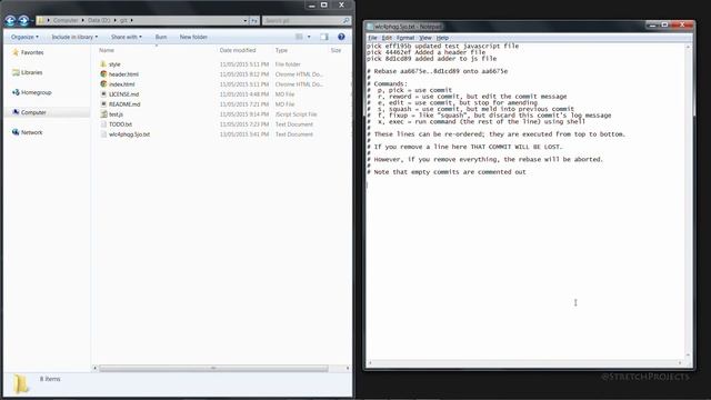 Changing authors in the commit history смотреть онлайн