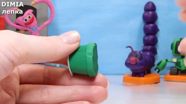 ГУСЕНИЦА, ПОДСОЛНУХ игрушки Поппи Плейтайм часть 2 | Toy Poppy Playtime chapter 2 | Dimia лепка смотреть онлайн