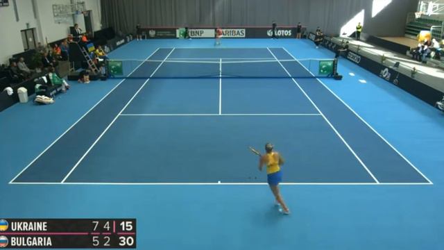 🇺🇦 Марта КОСТЮК вывела Украину вперед в матче с Болгарией! 🎾 Кубок Федерации-2019. смотреть онлайн