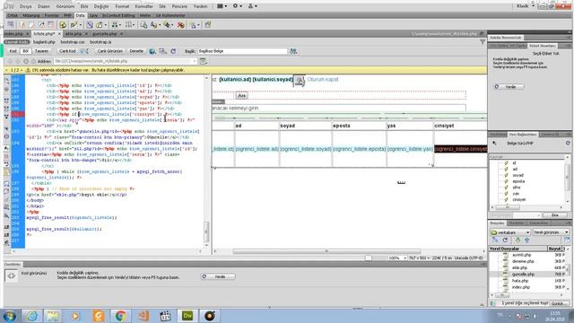 33-DREAMVEAVER + PHP VT Veri Kontrolü 1(metin değiştirme) смотреть онлайн