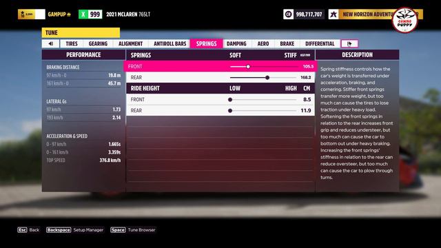 Forza Horizon 5 Mclaren 765LT Customization | FH5 2021 Mclaren 765LT Top Speed Customization 1200HP