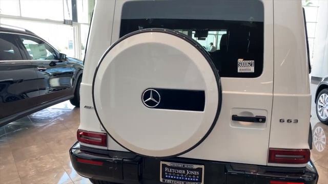 Mercedes-Benz G63 Polar White On Bengal Red Leather At Fletcher Jones Mercedes, Newport Beach, CA