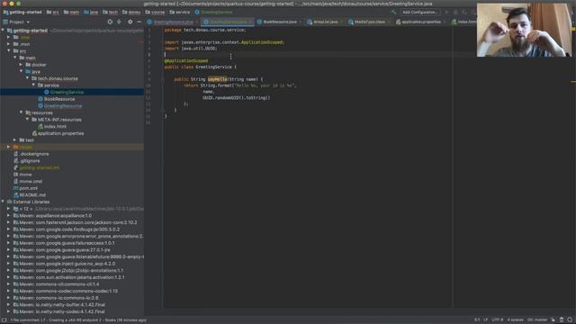 Quarkus Backend development with Java and GraalVM - Injecting beans смотреть онлайн