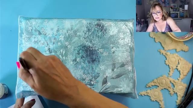 Como hacer Relieves y Texturas con Decoupage sobre madera. EN DIRECTO смотреть онлайн