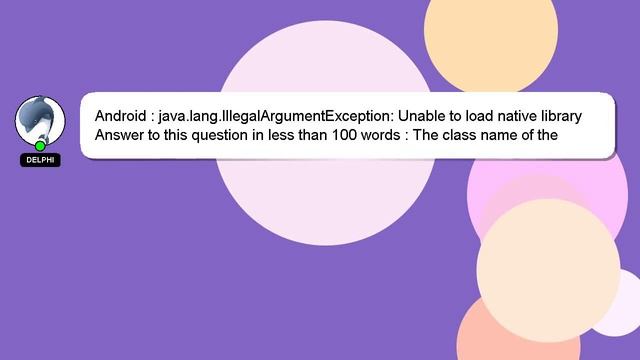 Android : java.lang.IllegalArgumentException: Unable to load native library смотреть онлайн