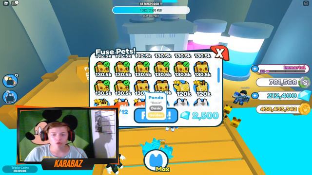 СТРИМ РАЗДАЧА ПЕТОВ В PET SIMULATOR X ENCHANTS ROBLOX!!! смотреть онлайн