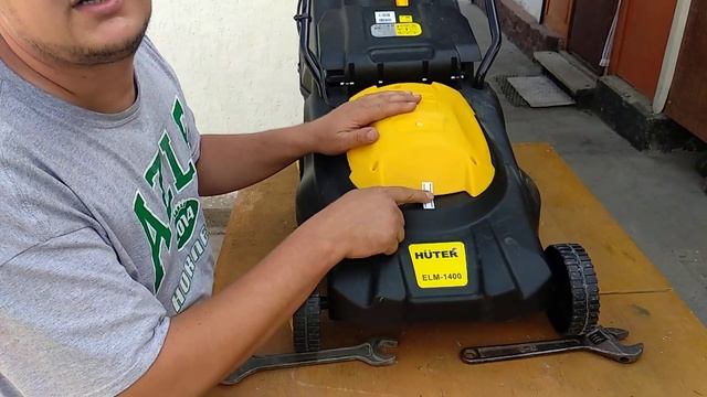 Газонокосилка Huter ELM-1400 обзор с разбором.
