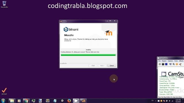 Install Moodle 3.2.1 via Bitnami installer on Windows 7 localhost byAO смотреть онлайн