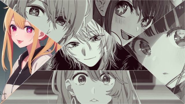 Персонажи Oshi No Ko вместе поют опенинг ✧◝(⁰▿⁰)◜✧ #idol #oshinoko #ai #ruby #aqua #anime