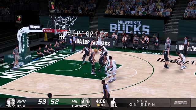 NBA 2K21 Modded Playoffs Showcase | Bucks vs Nets | Full GAME 4 Highlights смотреть онлайн